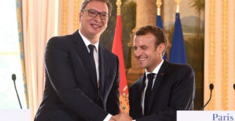 Presidenca serbe, Macron Vuçiqit: Serbia mbetet vendi i parë që mund të hyjë në BE