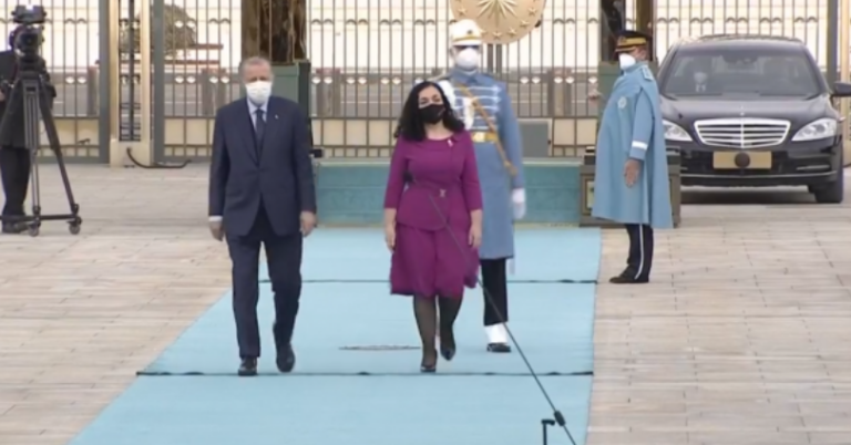 Osmani pritet nga Erdogani në Ankara