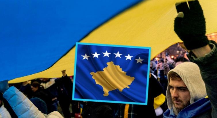 Ukraina paraqet hartën e Kosovës të ndarë nga Serbia
