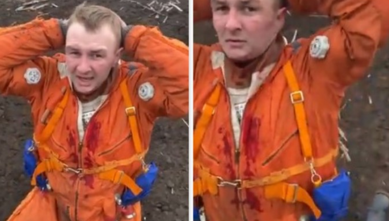Rrëzohet avioni rus, momenti kur piloti kapet i gjallë