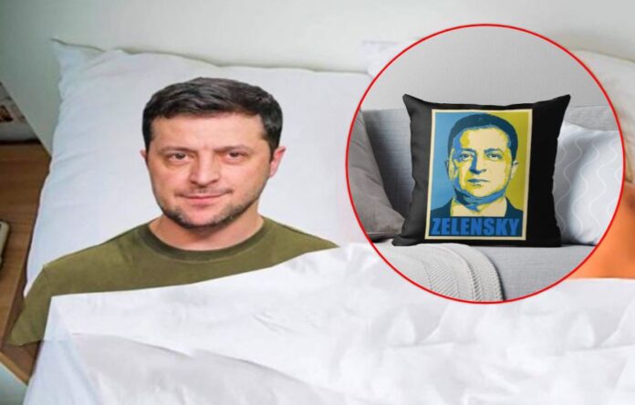 Dalin në shitje jastëkët me fytyrën e Zelenskyt