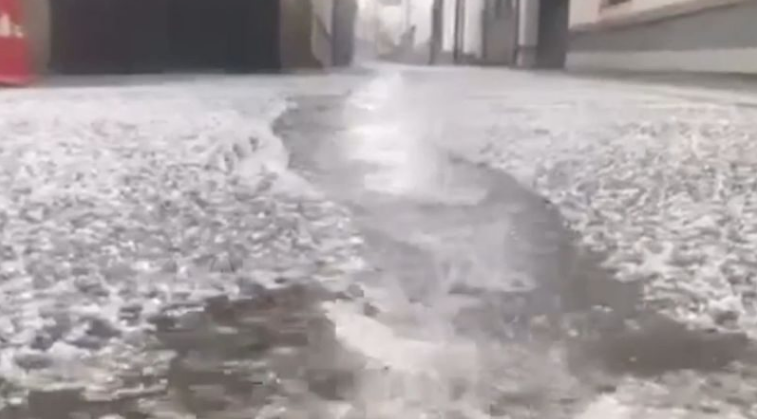 Bie breshër në njërin nga qytetet e Kosovës, dalin pamjet
