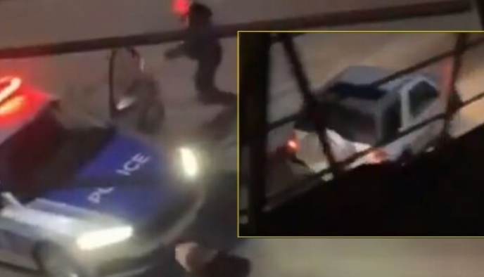 Pamje me video: Momenti kur një person i dyshimtë me veturë arratiset nga polici i Kosovës