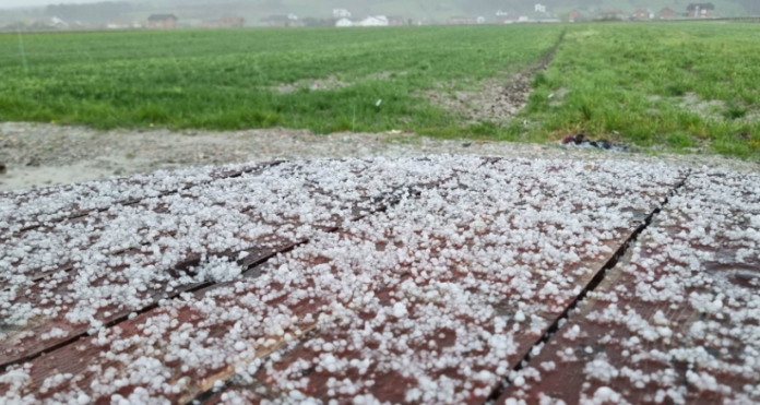 Kokrra të mëdha breshëri mbulojnë sipërfaqen e tokës në rajone të Kosovës