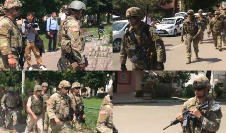 Ushtarët amerikanë të KFOR’it shfaqen të armatosur në Leposaviq