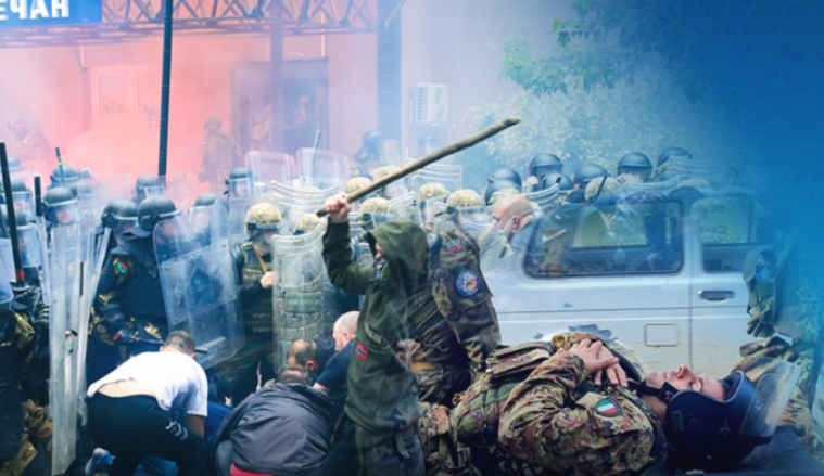 Pjesëtarë të MUP-it serb në Zveçan për të sulmuar pjesëtarët e KFOR-it