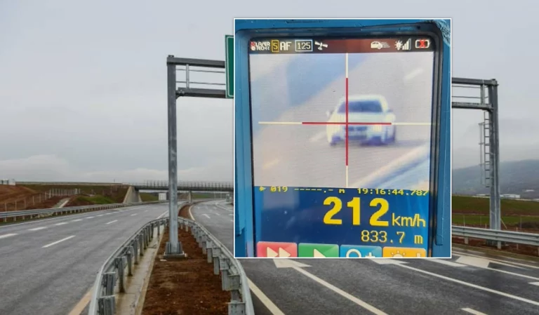 Shoferi kosovar ‘fluturon’ rrugëve të autostradës, vozit me 212 km/h