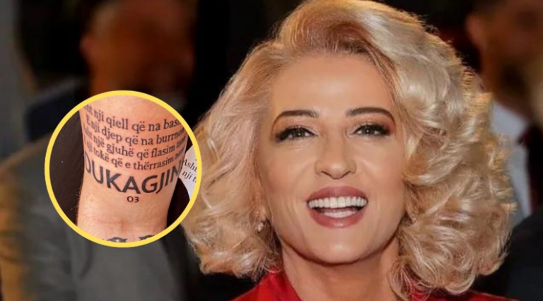 Mërgimtari bën tatuazh tekstin e “Mora fjalë”, reagon e emocionuar Shkurte Fejza