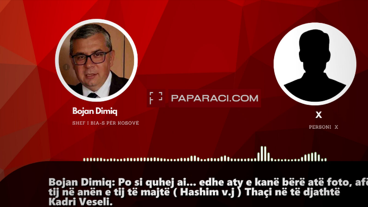 Biseda telefonike mes shefit të BIA-s dhe një personi, tregojnë si e çuan Thaçin dhe Veselin në Hagë
