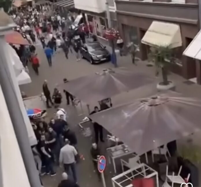 Përleshje masive mes shqiptarëve dhe serbëve në Gjermani