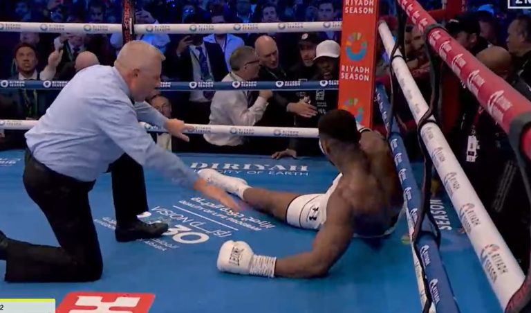 Daniel Dubouis e nokauton brutalisht Anthony Joshuan dhe e mbron titullin IBF