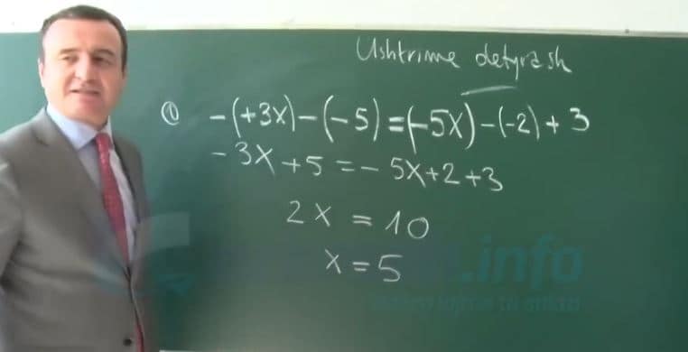 Kurti me bachelor të elektroteknikës, ia huq në matematikë – Gabon në zgjidhjen e një ekuacioni të klasës së 7-të