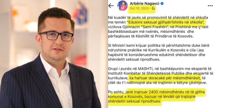 Besian Mustafa i reagon Kurtit për doracakët: E publikon deklaratën e ministres Nagavci të 2023-ës