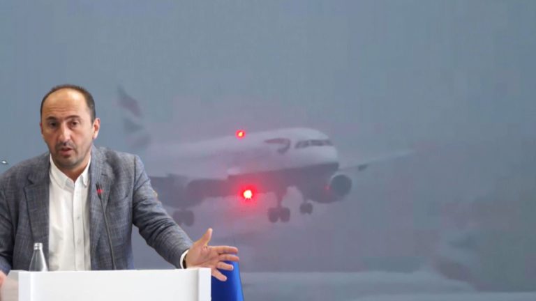 Aliu “fajëson” pilotët për anulimin e fluturimeve, thotë se aeroporti e ka sistemin për aterrim në mjegull