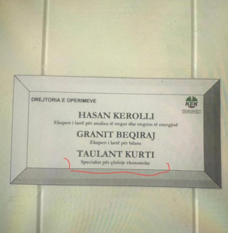 Vëllai i kryeministrit Kurti merr pozitë në zyrën për shitje dhe blerje të rrymës në KEK