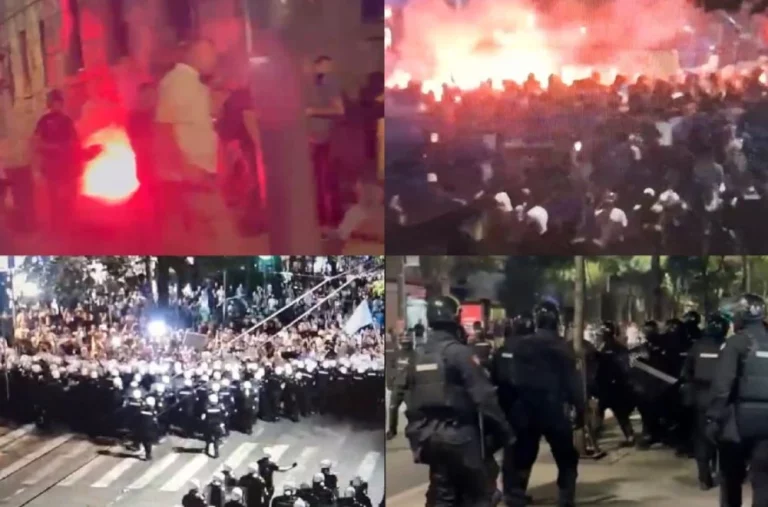 Trazira në Beograd, protestuesit duan rrëzimin e Vuçiqit