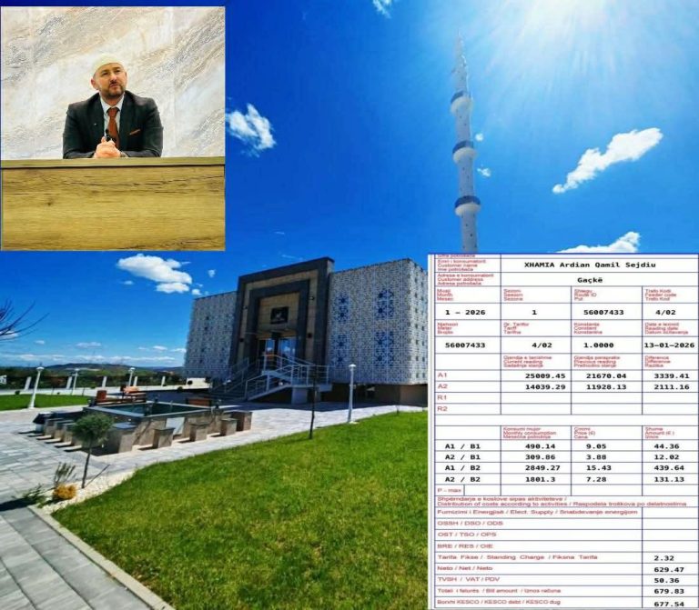 Imami i xhamisë habitet kur sheh faturën e rrymës mbi 677 euro: Do jepni llogari para Zotit