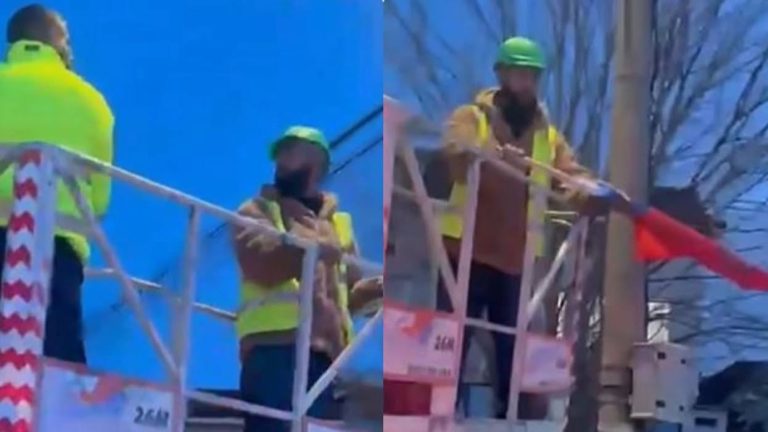 Largohen flamujt e Serbisë në Graçanicë, të vendosur kundërligjshëm