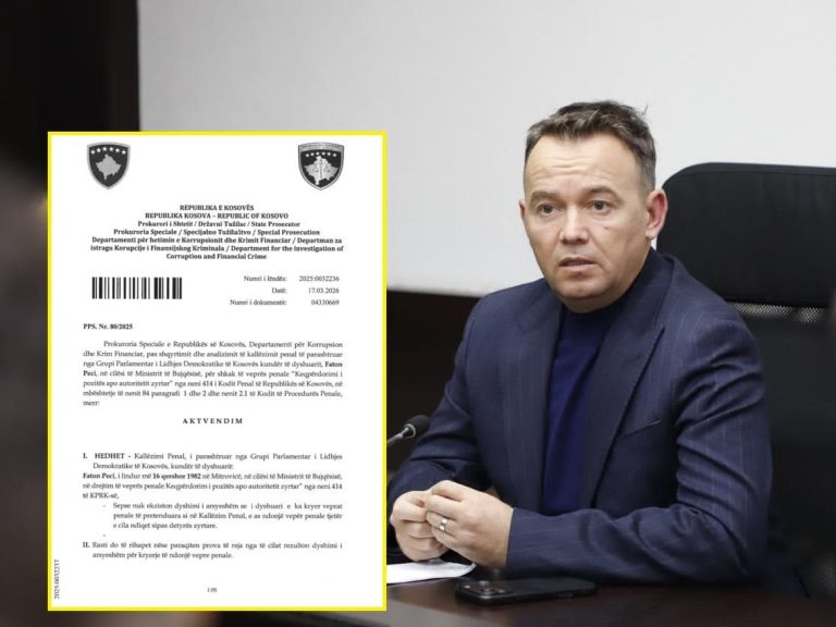 Prokuroria hedh poshtë kallëzimin penal të LDK-së ndaj kryetarit Peci